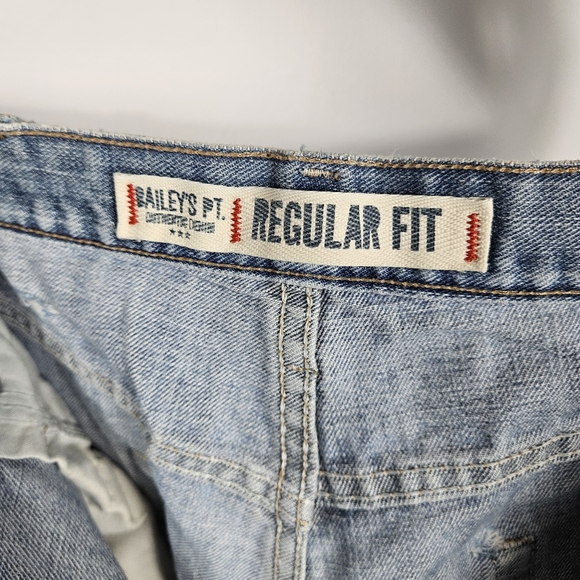 Baileys PT Authentic Denim Jeans Mens 36X29 Distressed Regular Fit Jeans - Picture 11 of 12